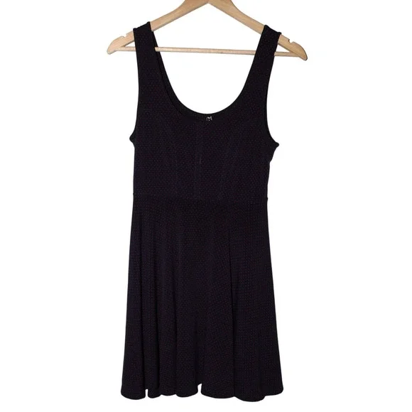 Free People | Dresses | Womens Free People Blue Red Polka Dot Casual Pull  On Elastic Mini Dress Size Xs | Poshmark